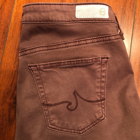 AG Adriano Goldschmied Faded Burgundy Super Skinny Leggings Jean - Picture 3 of 10